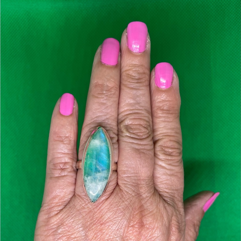 Blue Opal Ring
